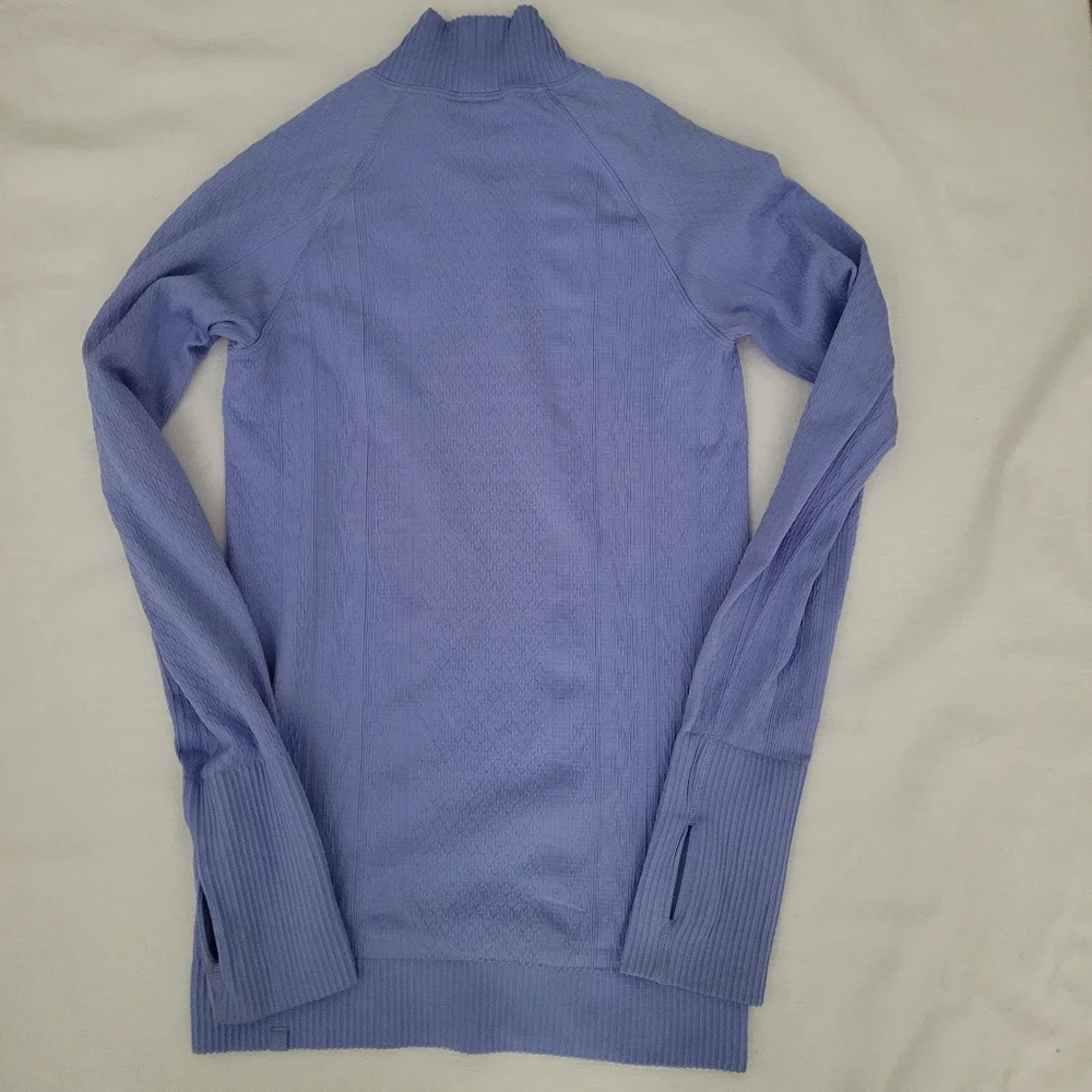 Lululemon Rest Less Mock Neck Hydrangea Blue
